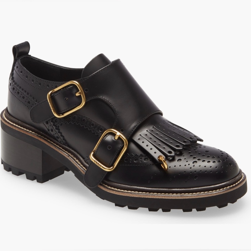 Chloe Franne Monk Strap Loafer (6US / 36EU)